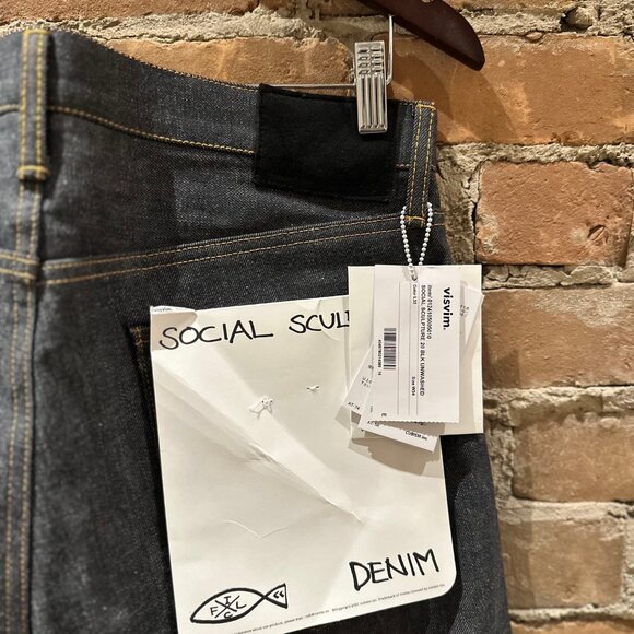 Visvim Social Sculpture Denim 01 RAW (Unwashed) — W34 x L30 - Picture 6 of 8